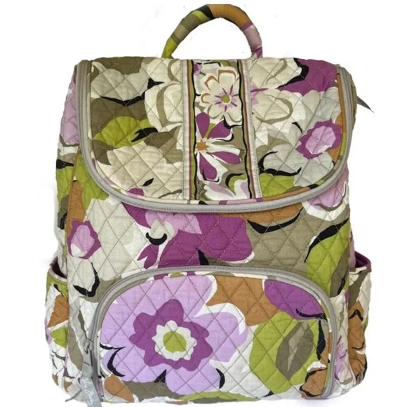 Vera Bradley | Large double zip backpack in Portobello Road pattern - Picture 9 of 9
